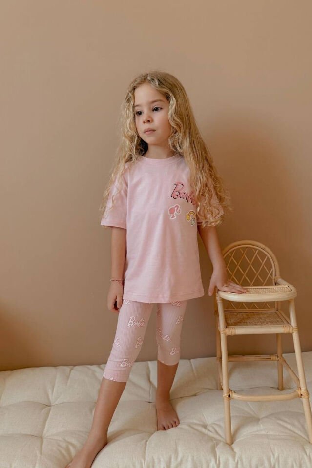 Barbie Baskılı Alt Üst Takım