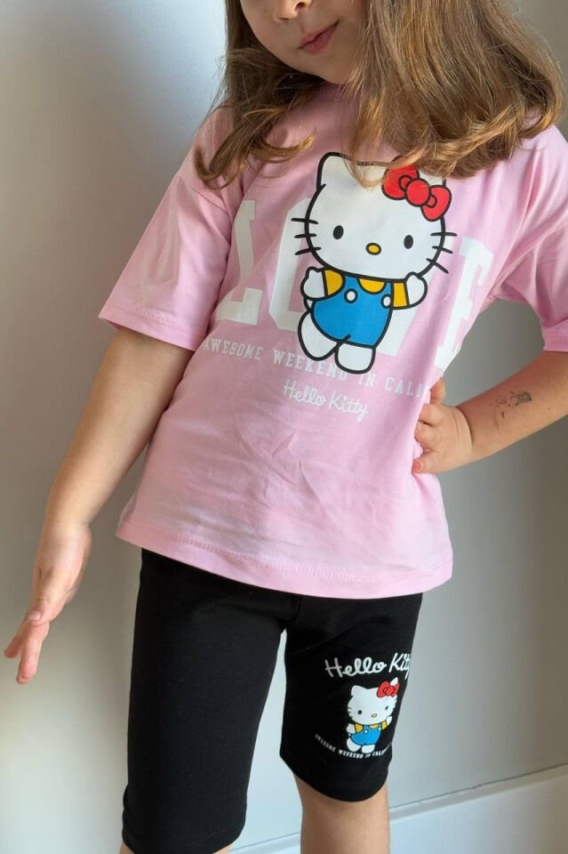 Hello Kitty Baskılı Şort Takım