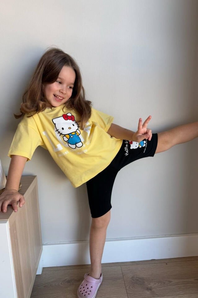 Hello Kitty Baskılı Şort Takım