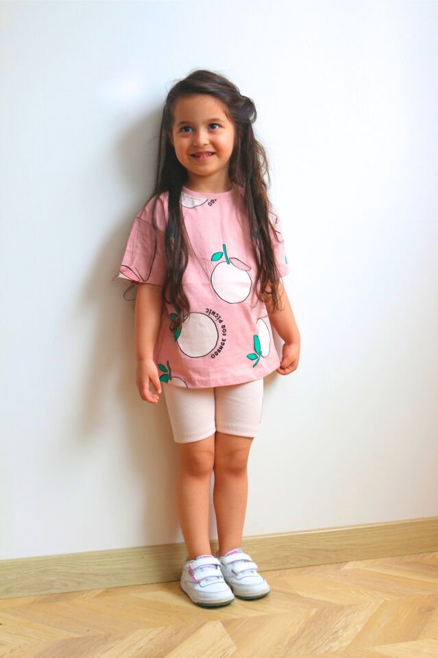 Meyve Baskılı Kız Çocuk Takım