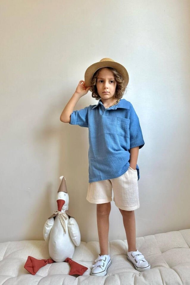 Erkek Çocuk Müslin Takım