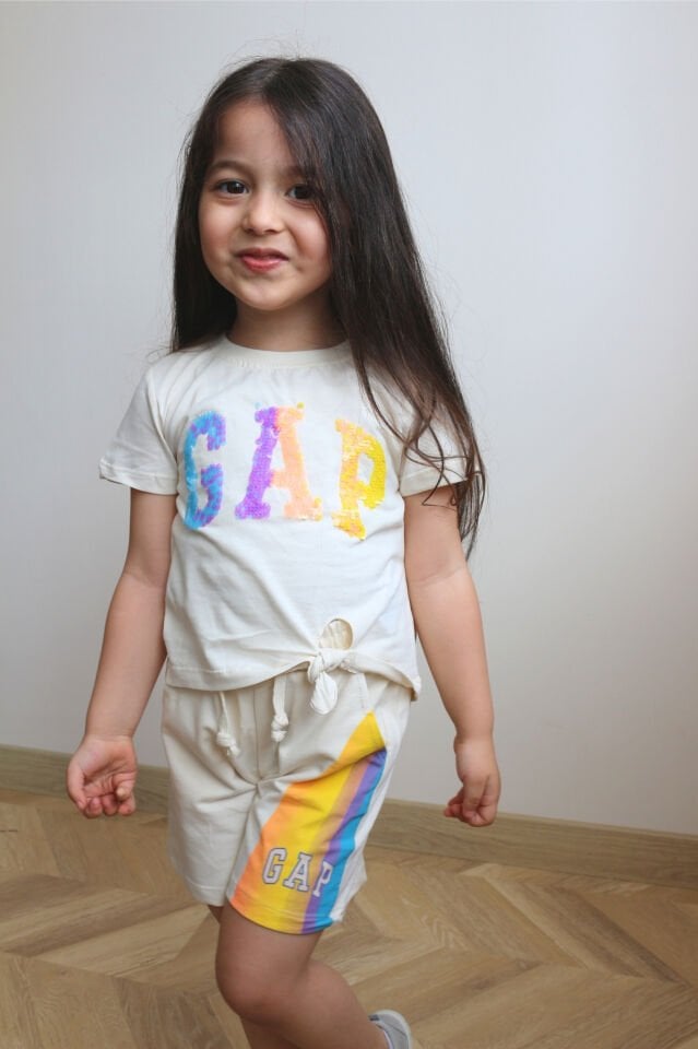 Renkli Kız Çocuk Takım