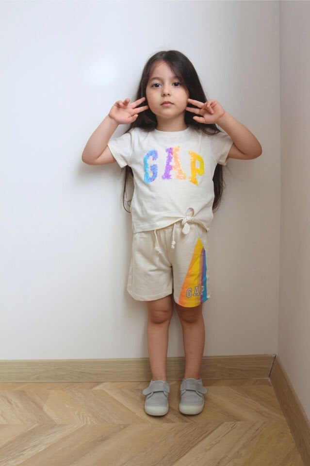 Renkli Kız Çocuk Takım