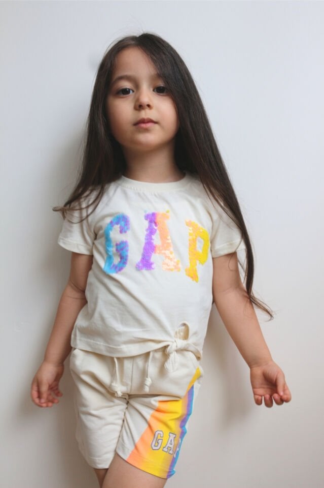 Renkli Kız Çocuk Takım