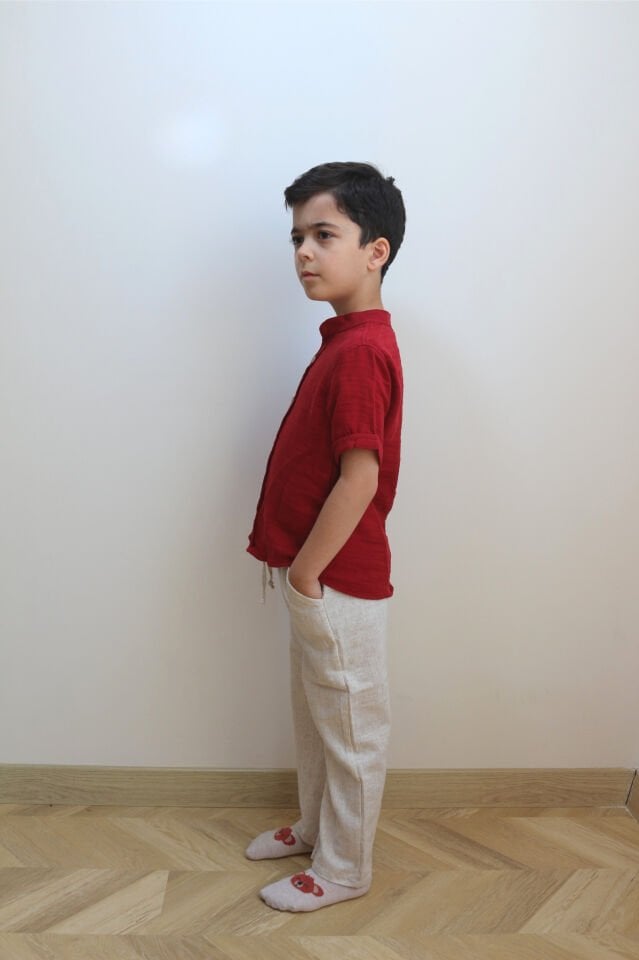 Müslin Gömlek & Keten Pantolon Takım