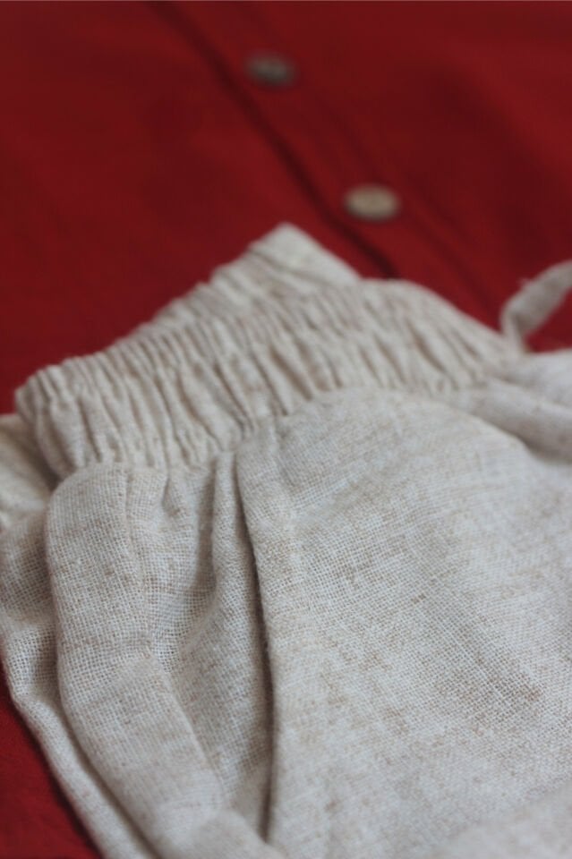 Müslin Gömlek & Keten Pantolon Takım