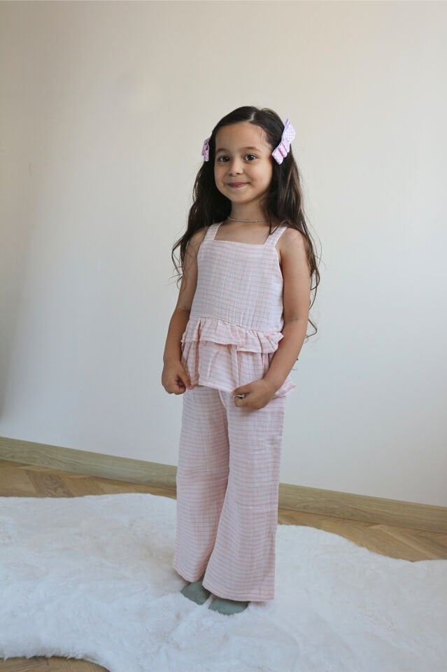 Müslin Kız Çocuk Takım