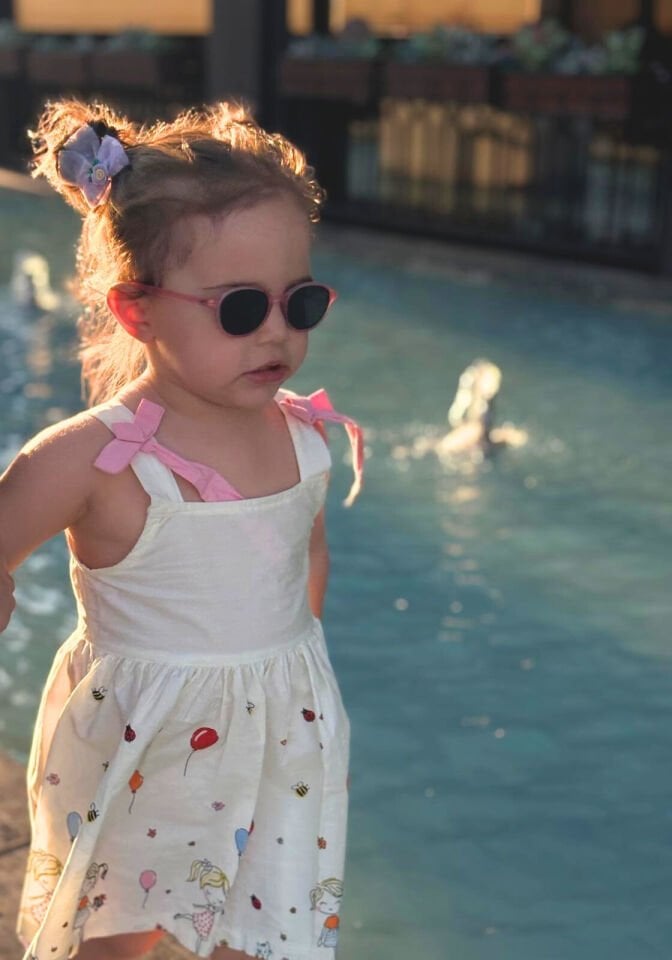 Yaz Temalı Kız Çocuk Elbise